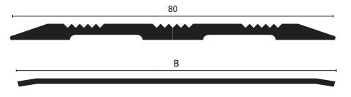 Copritec profil CP80AS schita