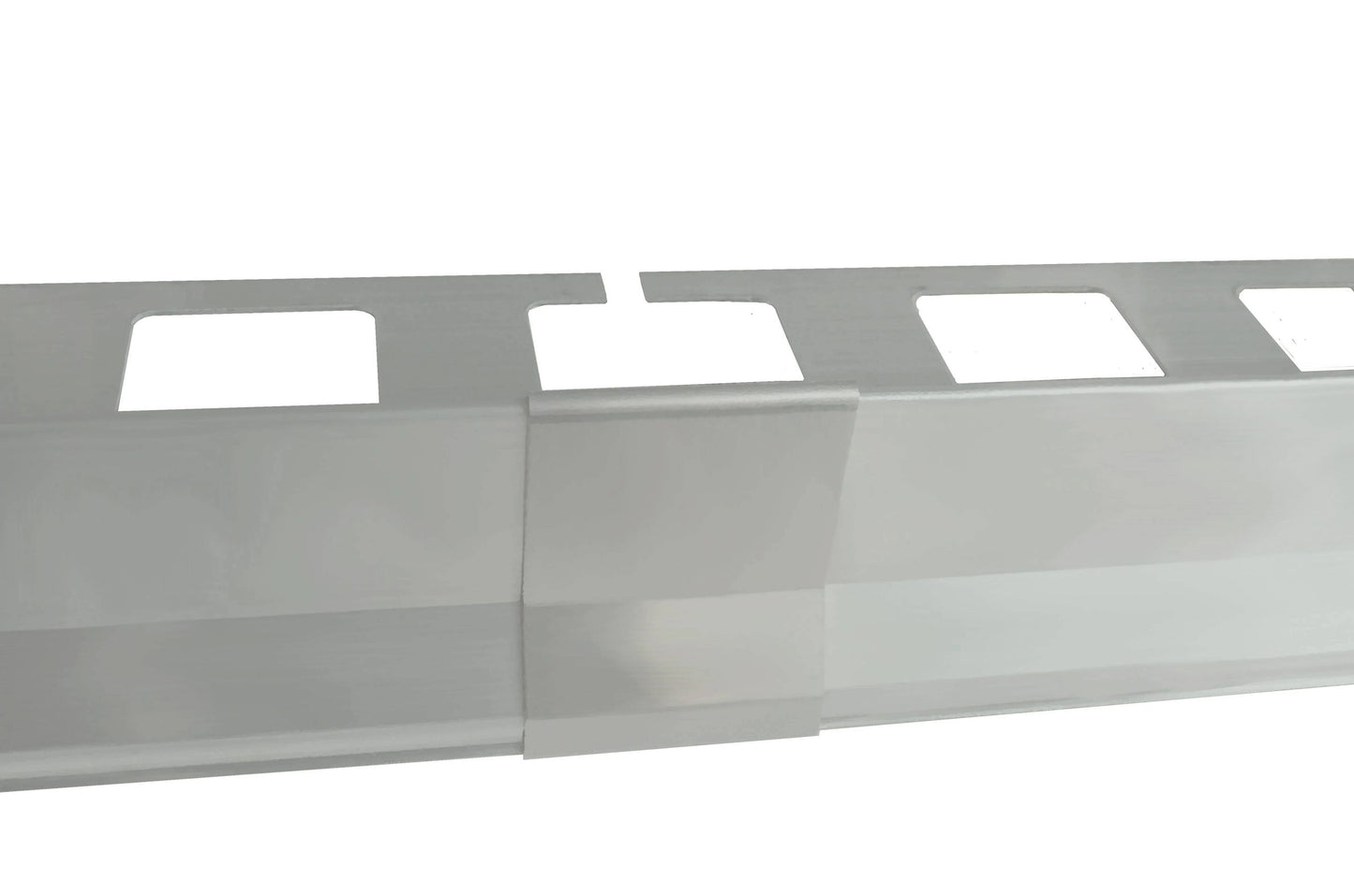Picurator aluminiu balcoane acoperite cu gresie groasa 2cm Bordertec BHS-gri-A22