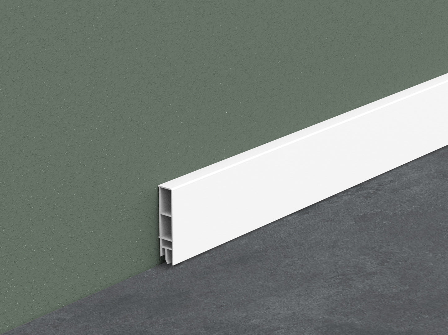 Plinta economica eleganta alba Progress Skirting 40