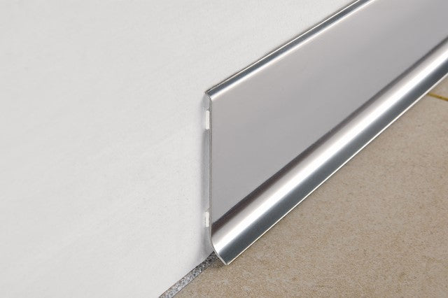 Plinta inox lucios cu inaltimea 6cm Skirting 60 Progress