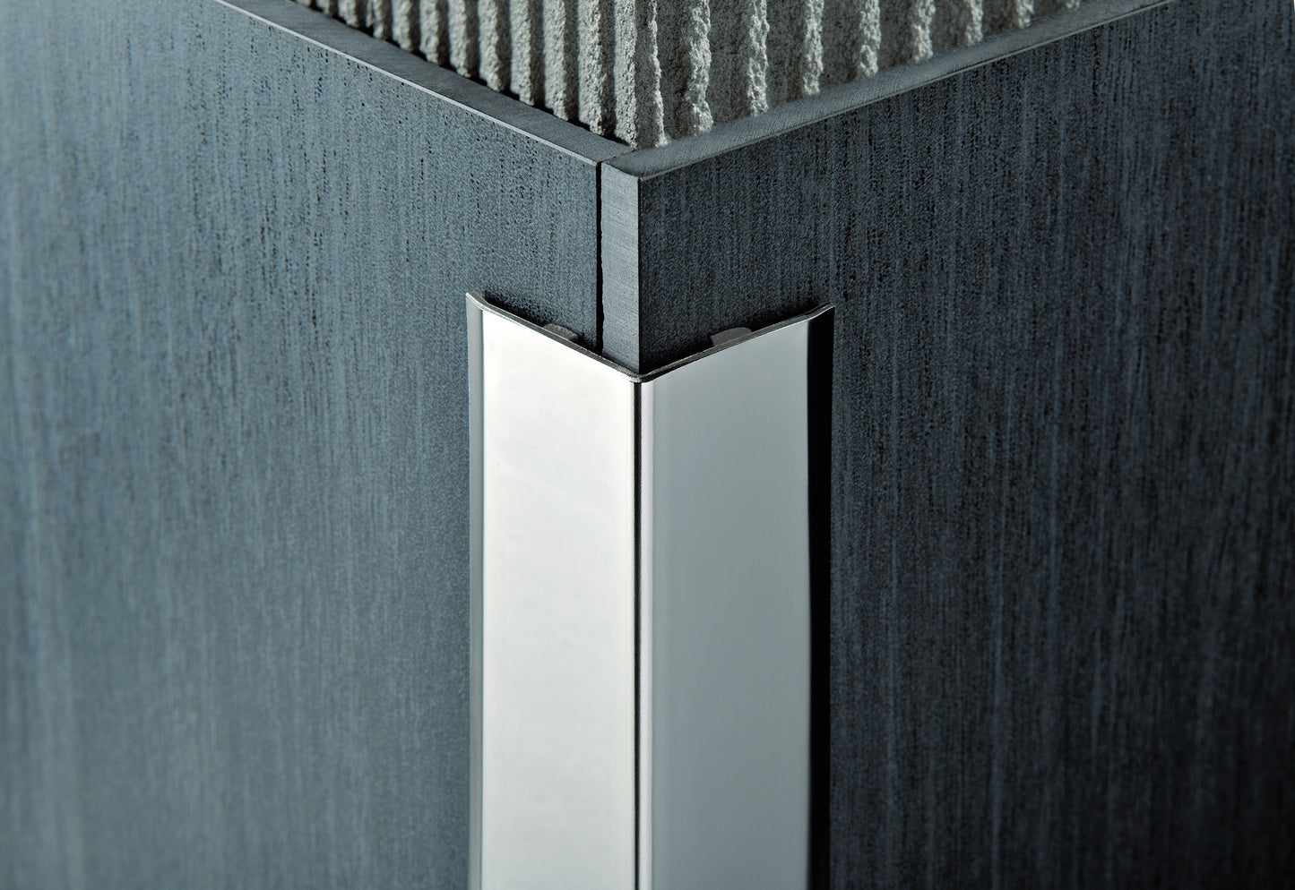Profil colt inox lucios cu diferite latimi pentru protectia peretilor PROEDGE AC