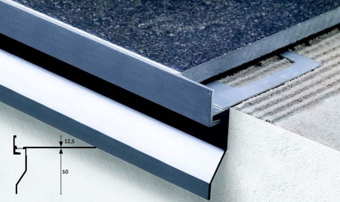Profil picurator metalic terase Bordertec BCO Gri-Micaceo