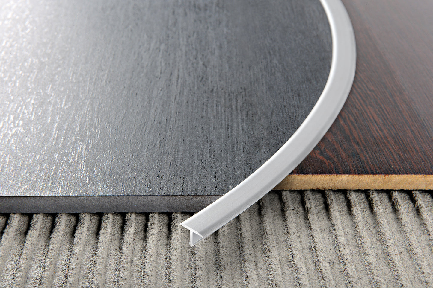 Profil trecere aluminiu T curbabil Procover