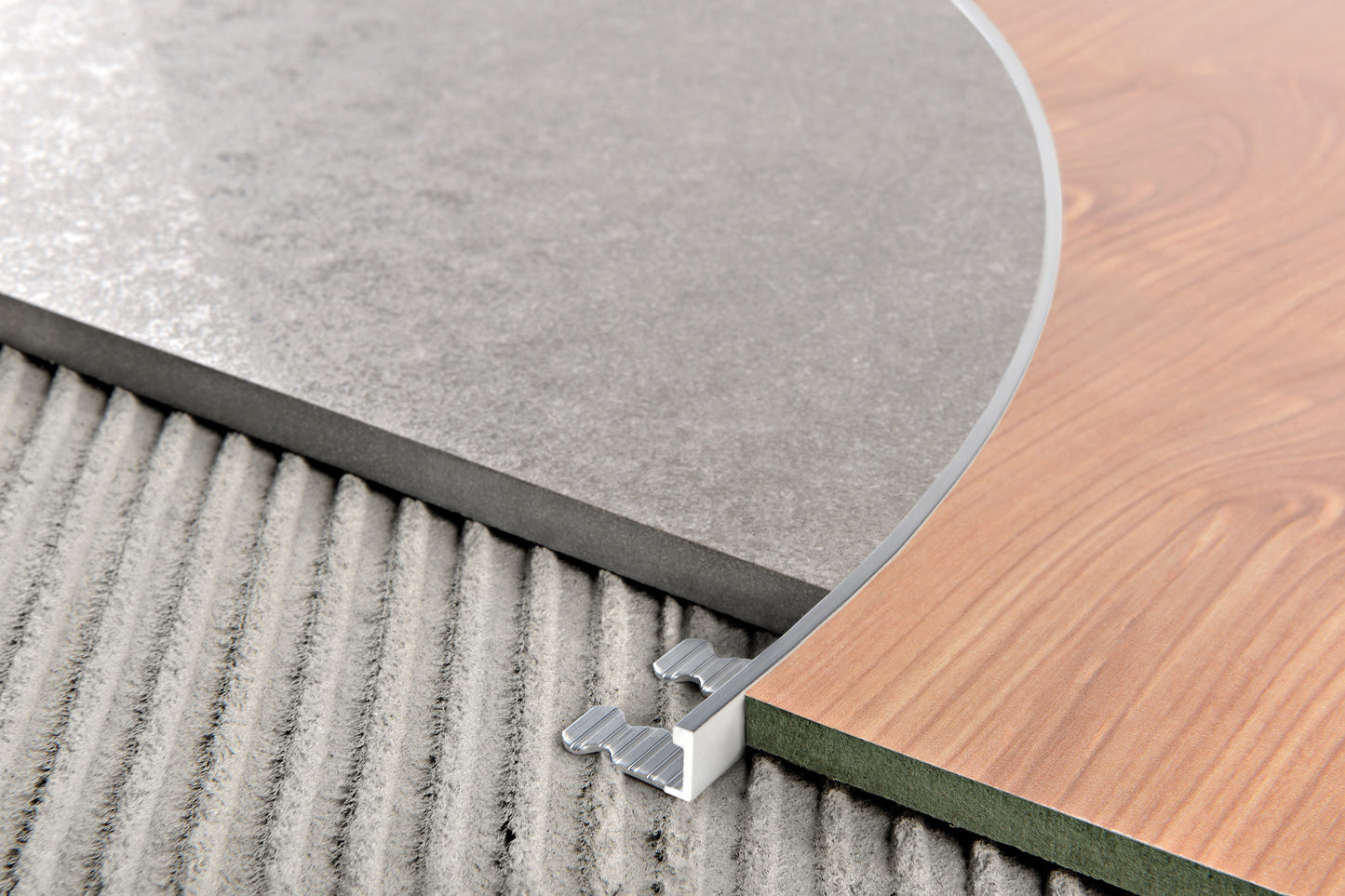 Profil trecere curbabil aluminiu natur Proterminal-Curve