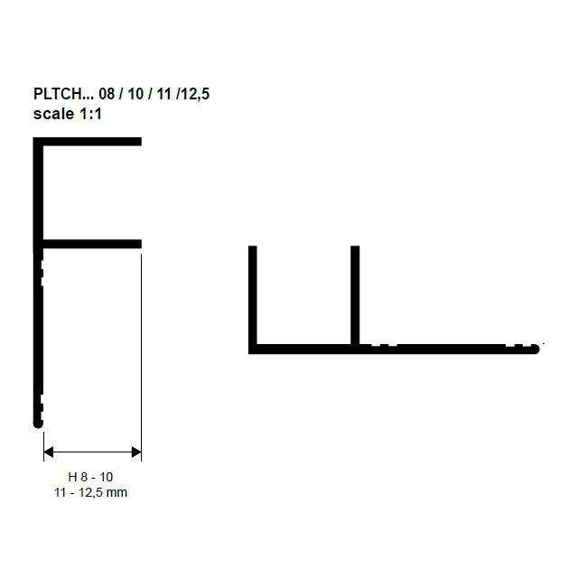 Prolistel Chanel Schita profil aluminiu