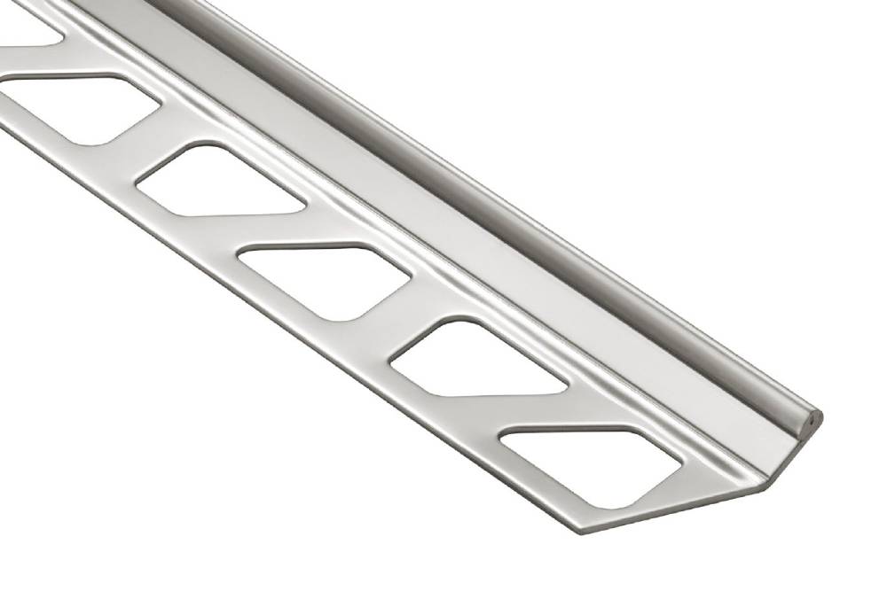 Protectie treapta din inox invizibila Prokerlam ceramica taiata in 45 grade