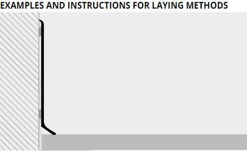 Schita montaj plinta neagra Skirting-60