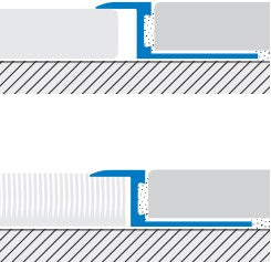 Schita montaj profil trecere Covertec EP-ON