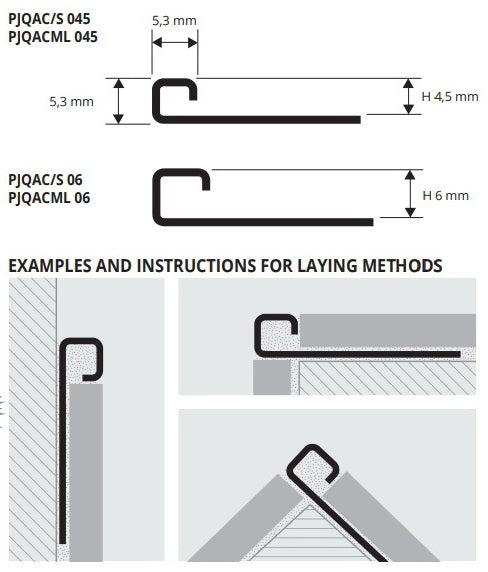 Coltar/capat inox lucios placi kerlita/mozaic PJQSAC