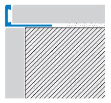 Profil capat placi subtiri Trimtec TR45IL
