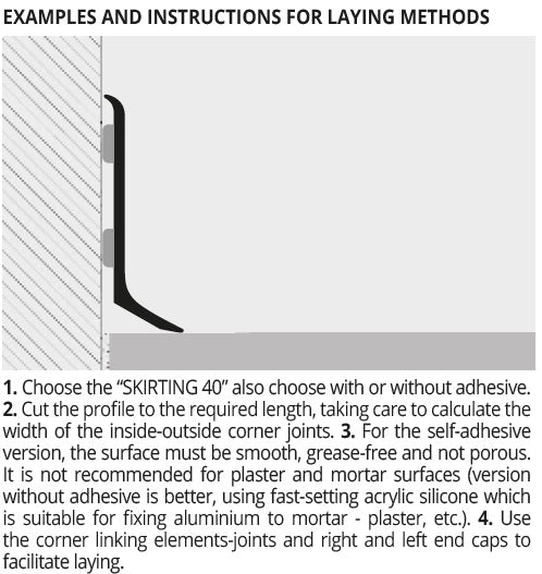 Schita montaj plinta Skirting