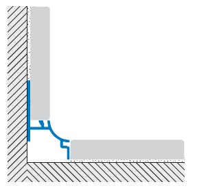 Profil igienic colt interior Sanitec RT-AGRS grafit periat