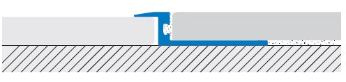 Schita montaj profil trecere Covertec EP0AS-AT