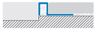 Profil decorativ trecere la nivel latime 8mm inox Cubetec CU