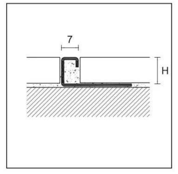 Schita profil trecere inox Cerfix Prodecor DJ