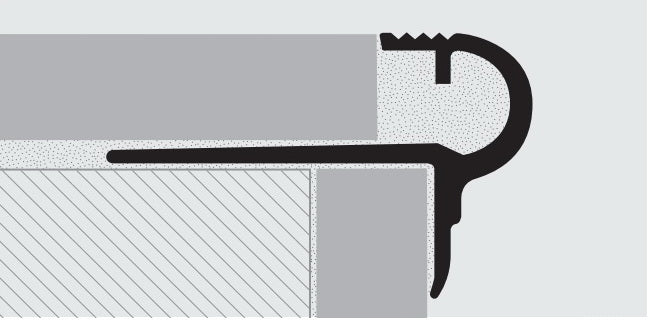 Sectiune-montaj-Profil-treapta-aluminiu-elegant-pentru-lemn-si-ceramica-Prostyle