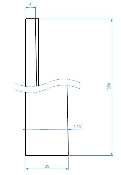 Sectiune profil dus STKP-2