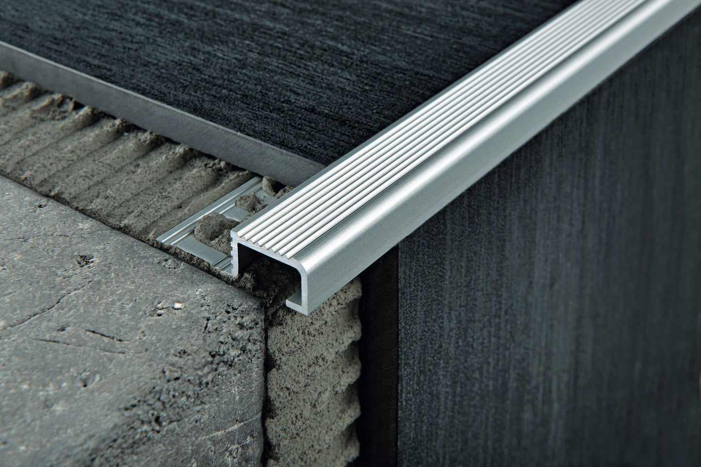 Bagheta aluminiu pt protectia treptelo Probrastep