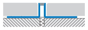 Profil dilatare „invizibil” negru Profiltec Coflex CAJ-P51