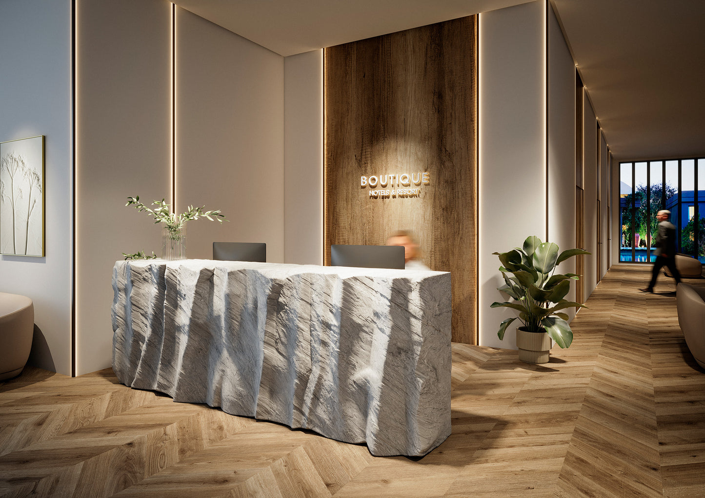Cornier elegant cu leduri pentru amenajari de lux Emac Novoescuadra Eclipse Sunset