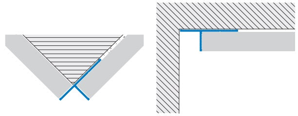 Profil negru realizare nuturi la tavane tip shadow-gap PS130 A54