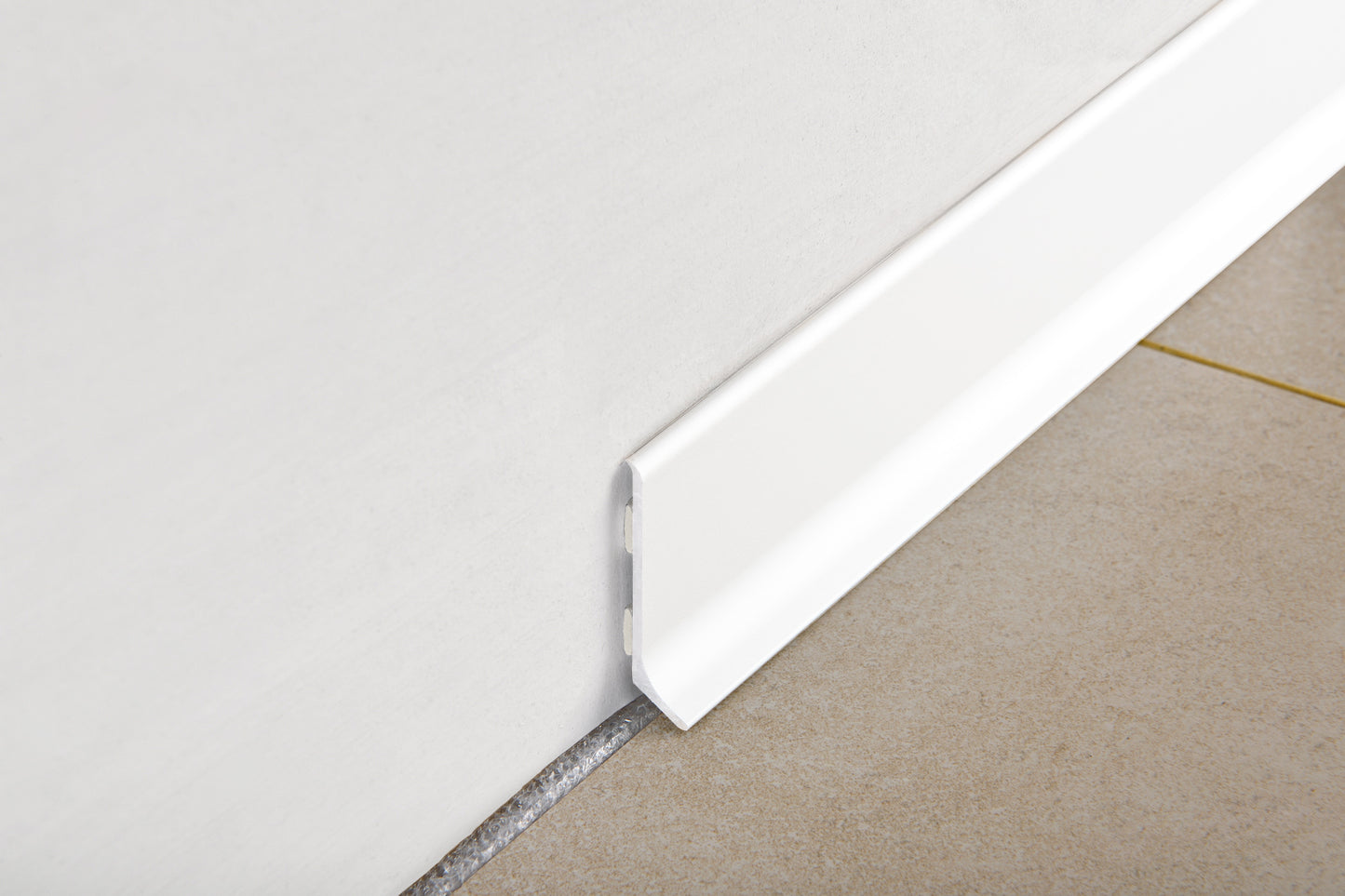 Plinta aluminiu alba Skirting 40 inaltime= 4cm