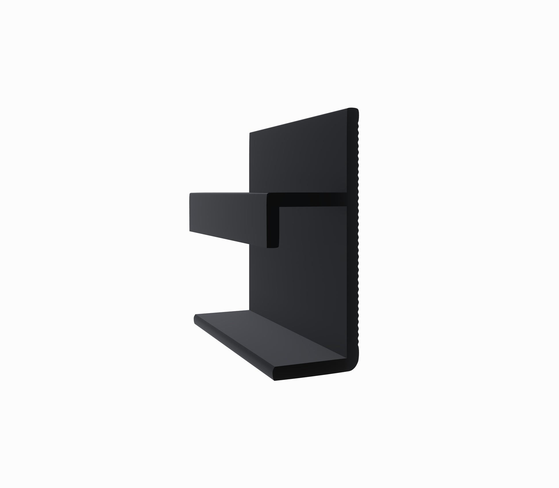 Plinta ascunsa Shadow Gap neagra pentru led