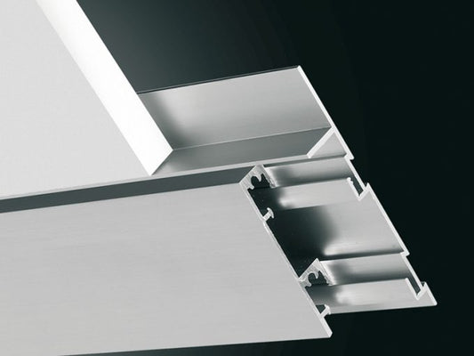 Plinta filomuro aluminiu Profilitec Plano BF argintiu-satinat