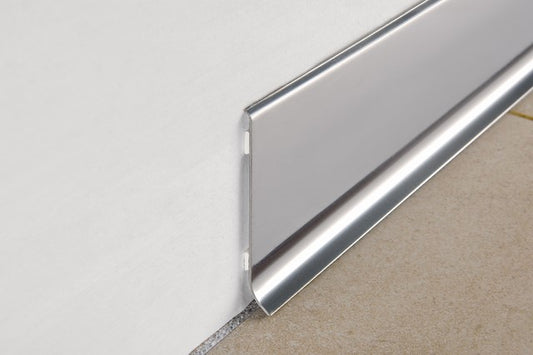 Plinta inox lucios cu inaltimea 6cm Skirting 60 Progress