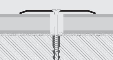 Profil trecere din alama lucioasa-Proplate PETOL