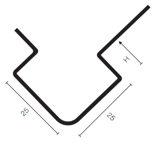 Coltar din Inox protectie Roundcorner RE IL