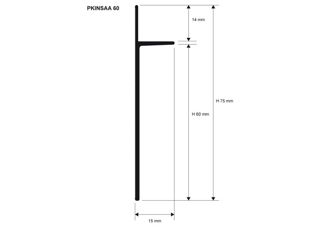 Plinta aluminiu shadow gap pentru placari cu gips carton – Proskirting INS