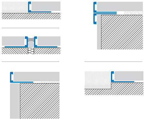 Profil trecere/capat pentru placi groase Trimtec TR-AS