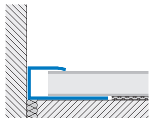 Profil capat din inox tip U Woodtec LT-ILN