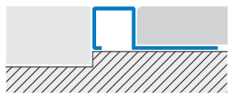 Sectiune profil Trecere Squarejolly inox IL