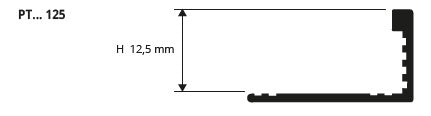 Profil trecere decorativ cupru periat Proterminal PTRS