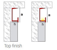 Profil alb tip shadow gap cu led pt. tavane si pardoseli Novotri Eclipse Emac