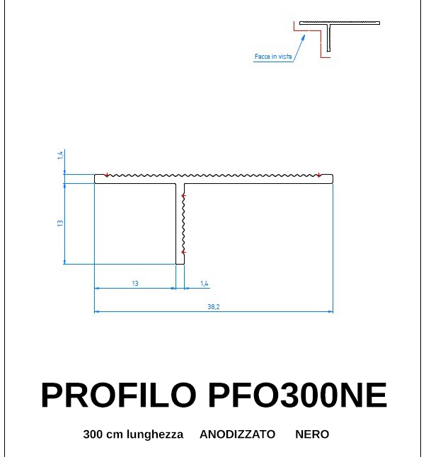 schita PROFIL SHADOW GAP PFO300NE