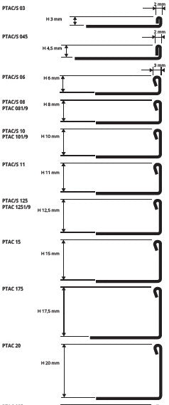 Profil elegant inox mat trecere gresie-parchet Proterminal PTACS