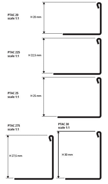 Profil elegant inox mat trecere gresie-parchet Proterminal PTACS