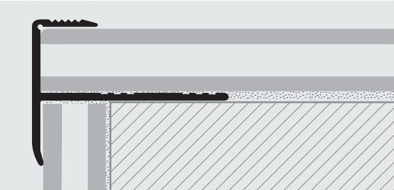 Bagheta aluminiu trepte lemn si gresie – Prostep INS