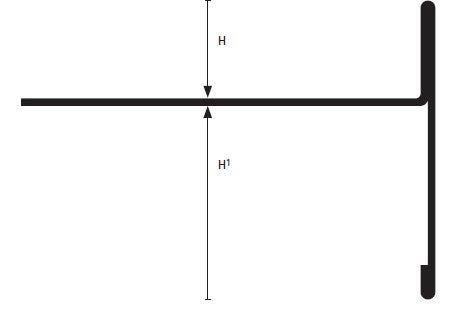 Bordertec BSR -profil perimetral inchidere pardoseli inaltate