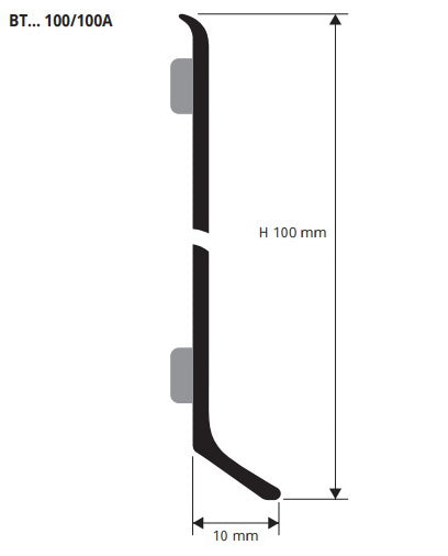 sectiune-produs-Plinta-aluminiu-inalta-10cm-Skirting100-BTAA100