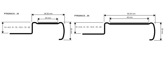 Profil treapta din inox, antiderapant Prostair Grip ACC