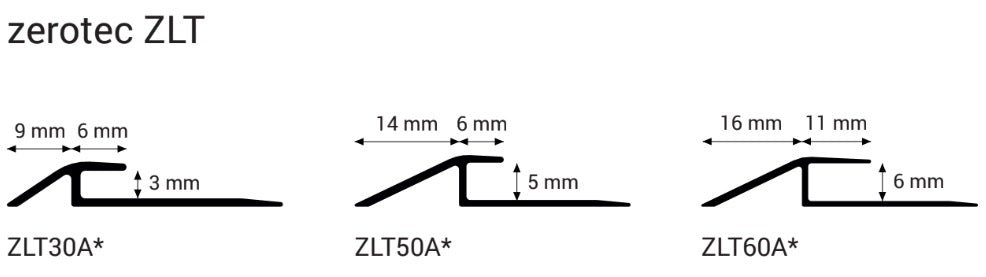 Profil diferente nivel mici pentru SPC si LVT Profilitec Zerotec ZLT- ASF